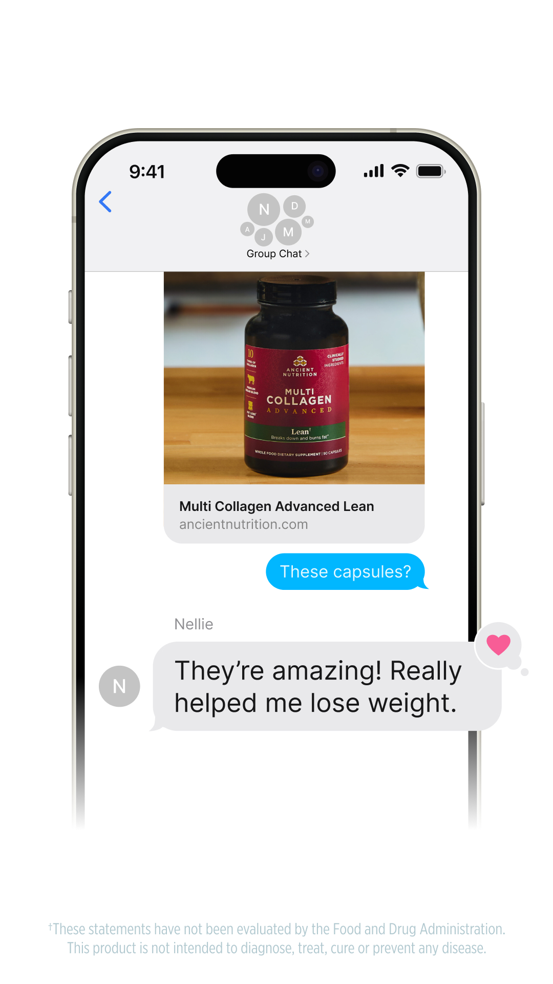 Ancient Nutrition Facebook ad