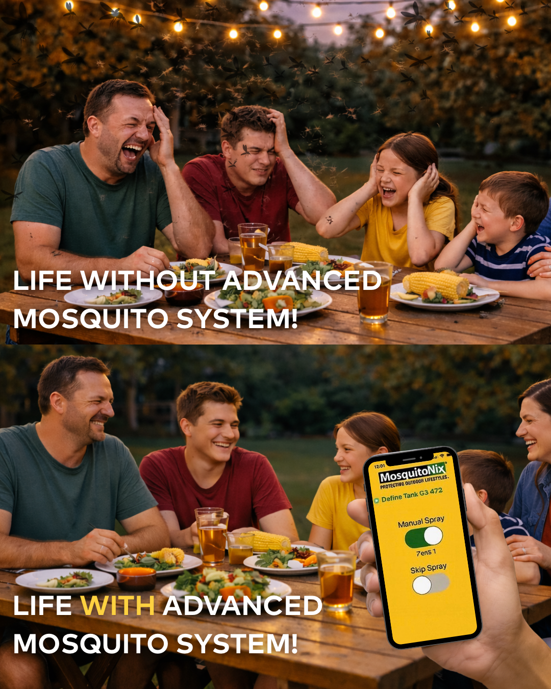 MosquitoNix Houston Facebook ad: Stop Fighting Mosquitoes