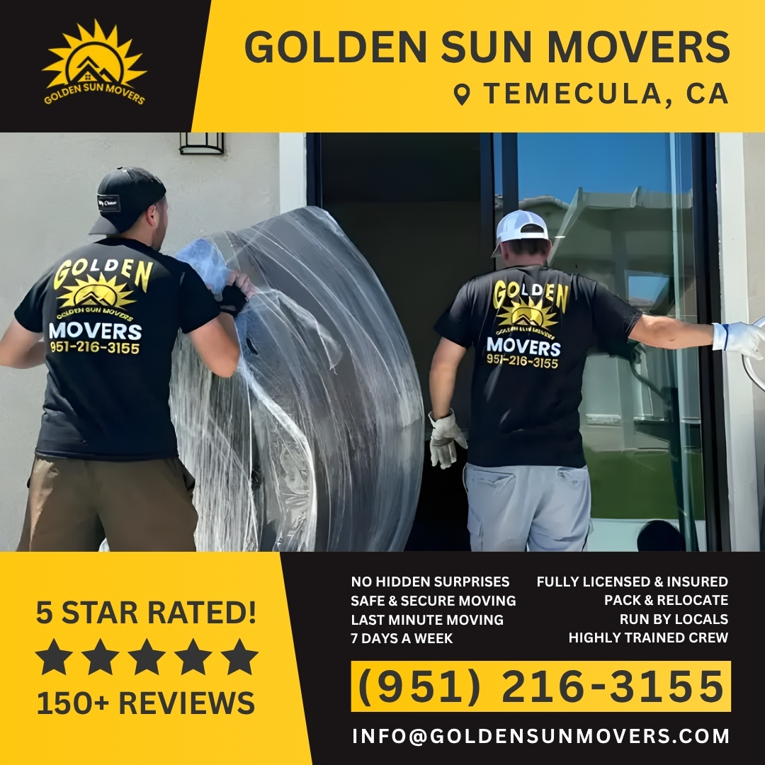 Golden Sun Movers Facebook ad