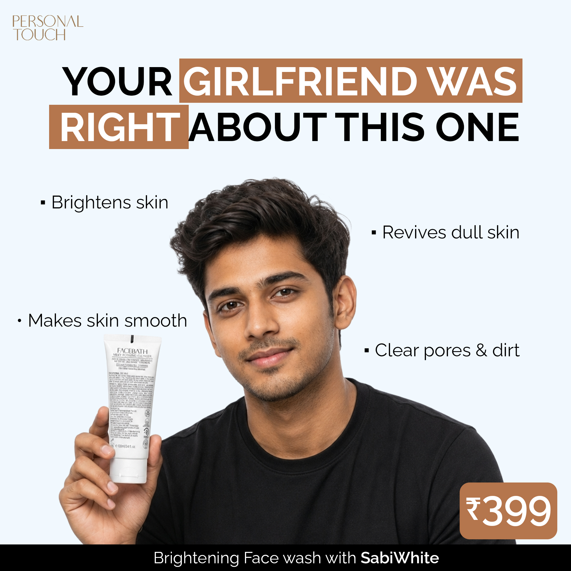 Personal Touch Skincare India Facebook ad