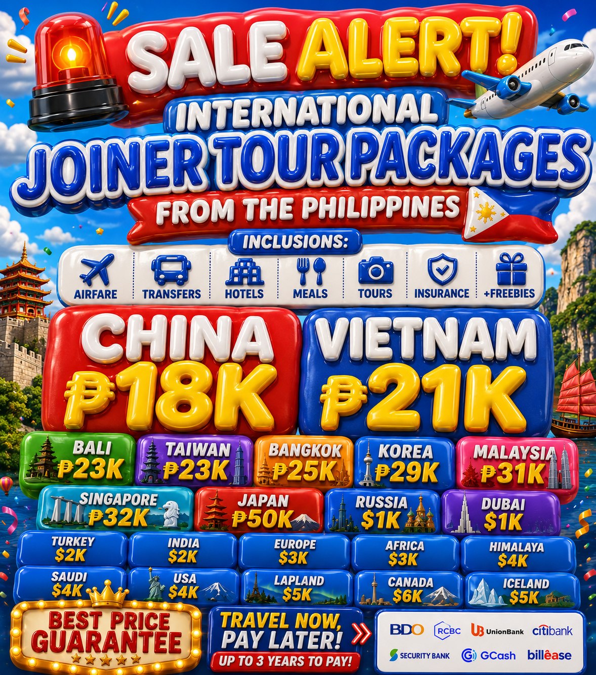 TravelOnline Facebook ad: Join the top-selling international joiner tours for…