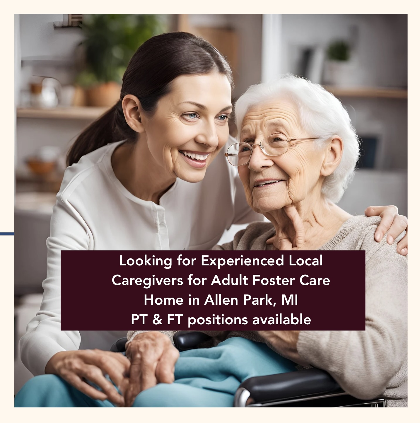 Balfour/Kolb Senior Group Home- Angel Home Care Services Inc. Facebook ad: Hiring experienced caregivers. 313-386-0622