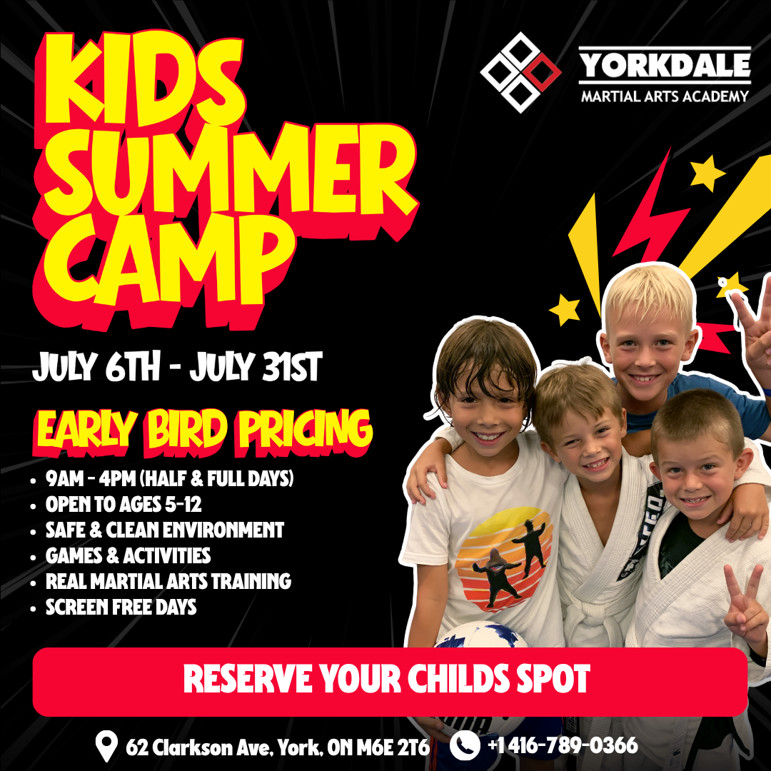 Yorkdale Martial Arts Academy Facebook ad: A Positive Summer Program for Kids