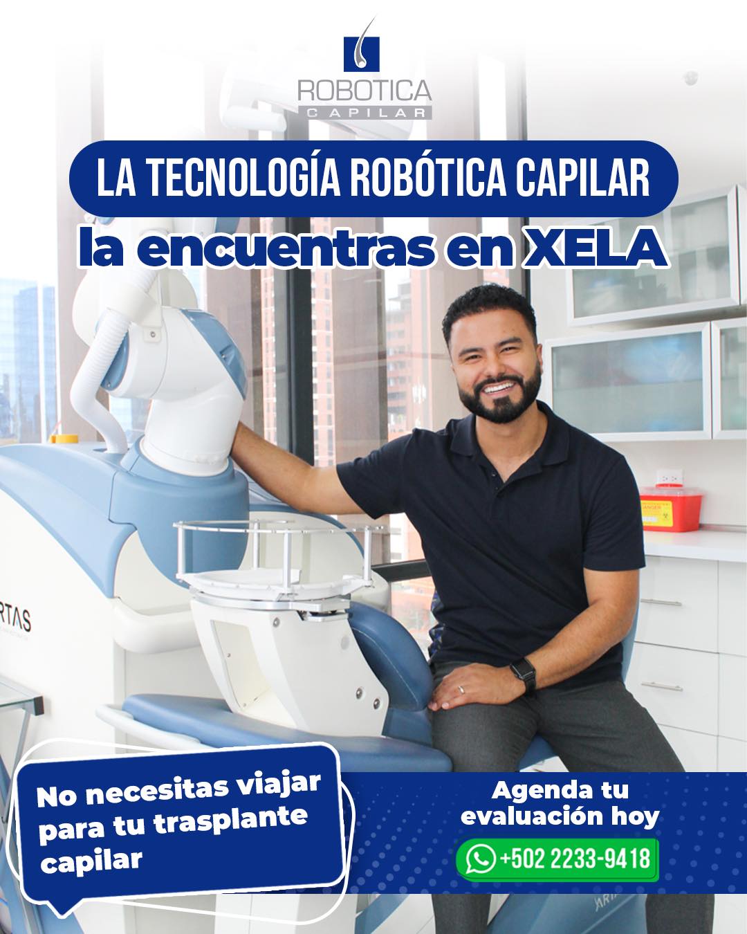 Robotica Capilar · Trasplante Capilar · Hair Restoration · Rejuvenecimiento Facebook ad