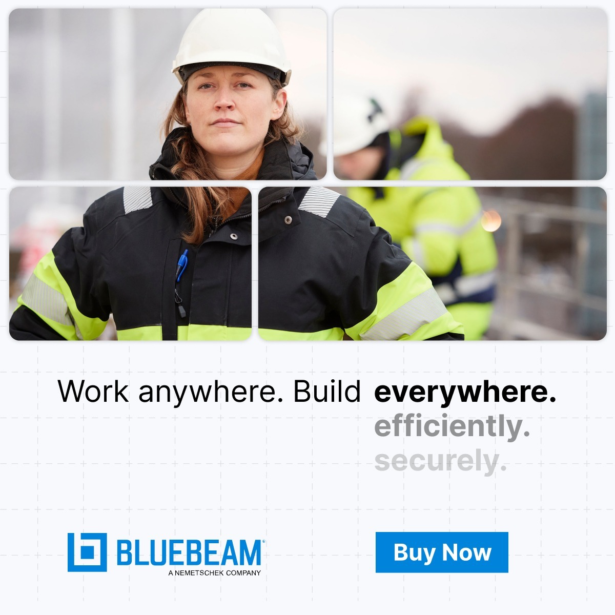 Bluebeam Facebook ad: Work anywhere. Build everywhere.