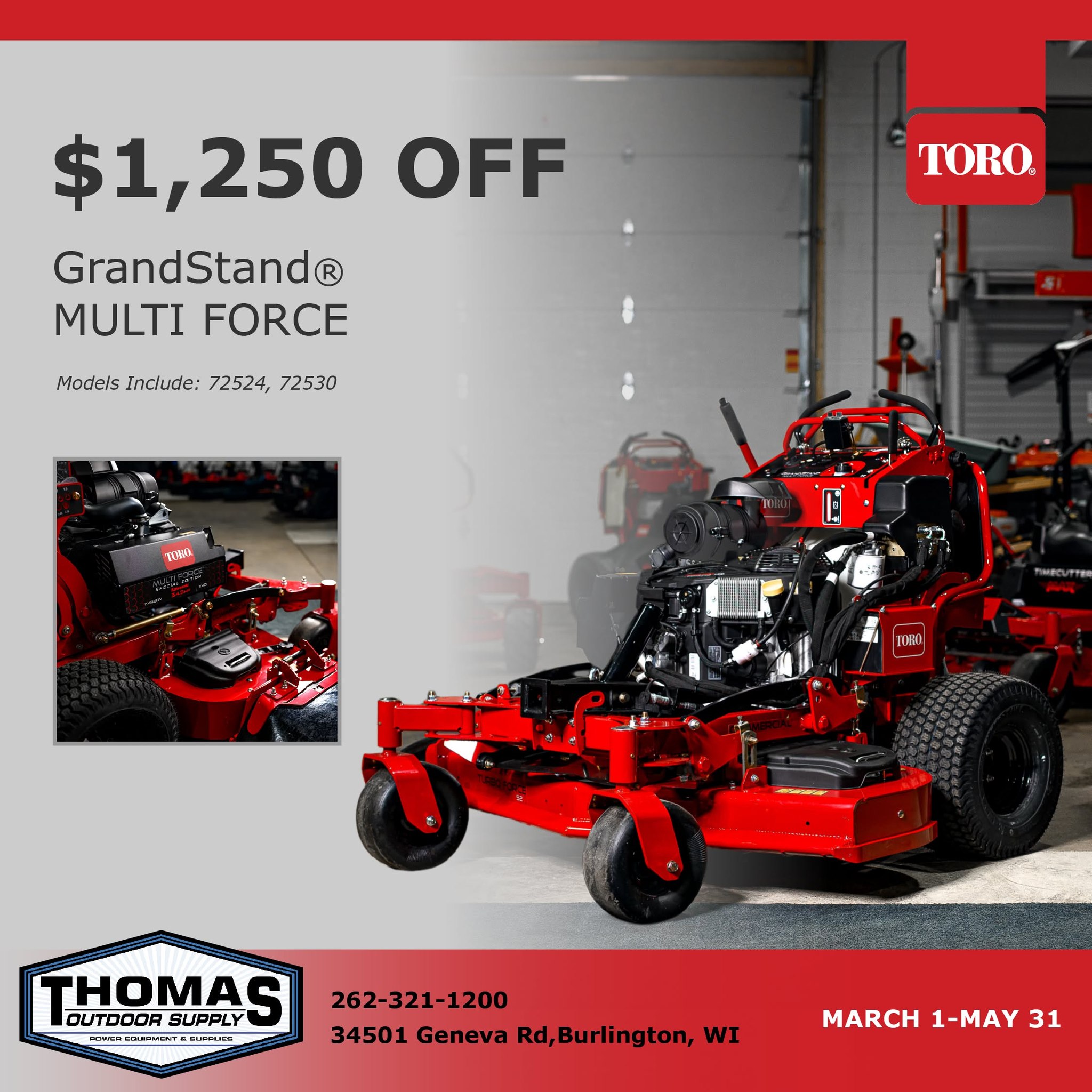Thomas Outdoor Supply West Facebook ad: Spring is go-time.