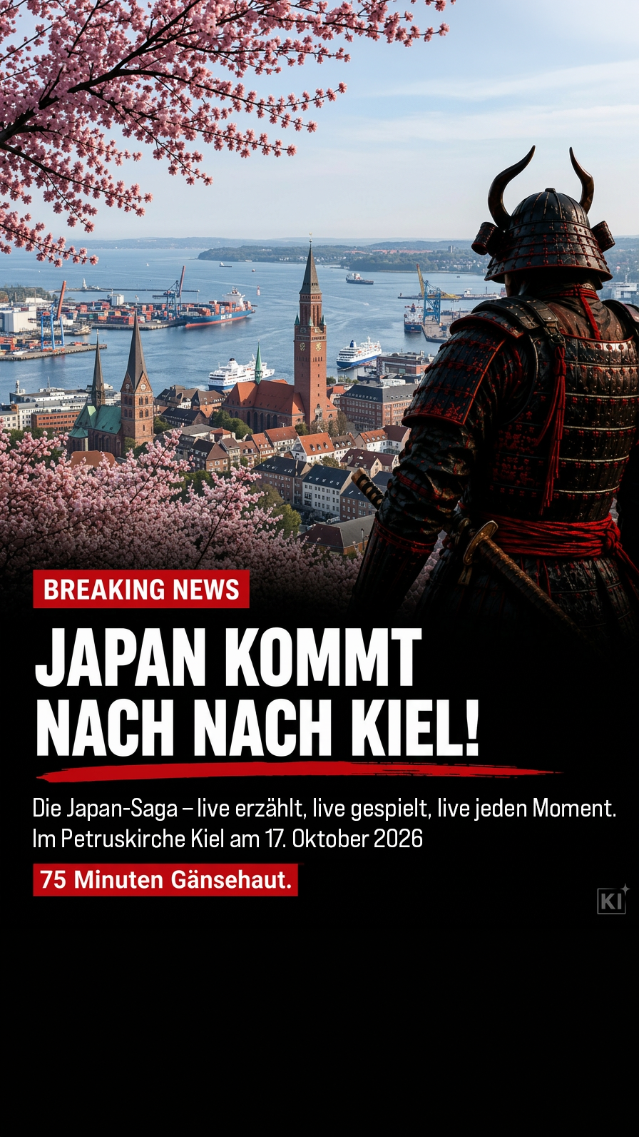Dreamlight Concert Facebook ad: Japan, Die Saga einer Nation | Live-Erzählung in Kiel