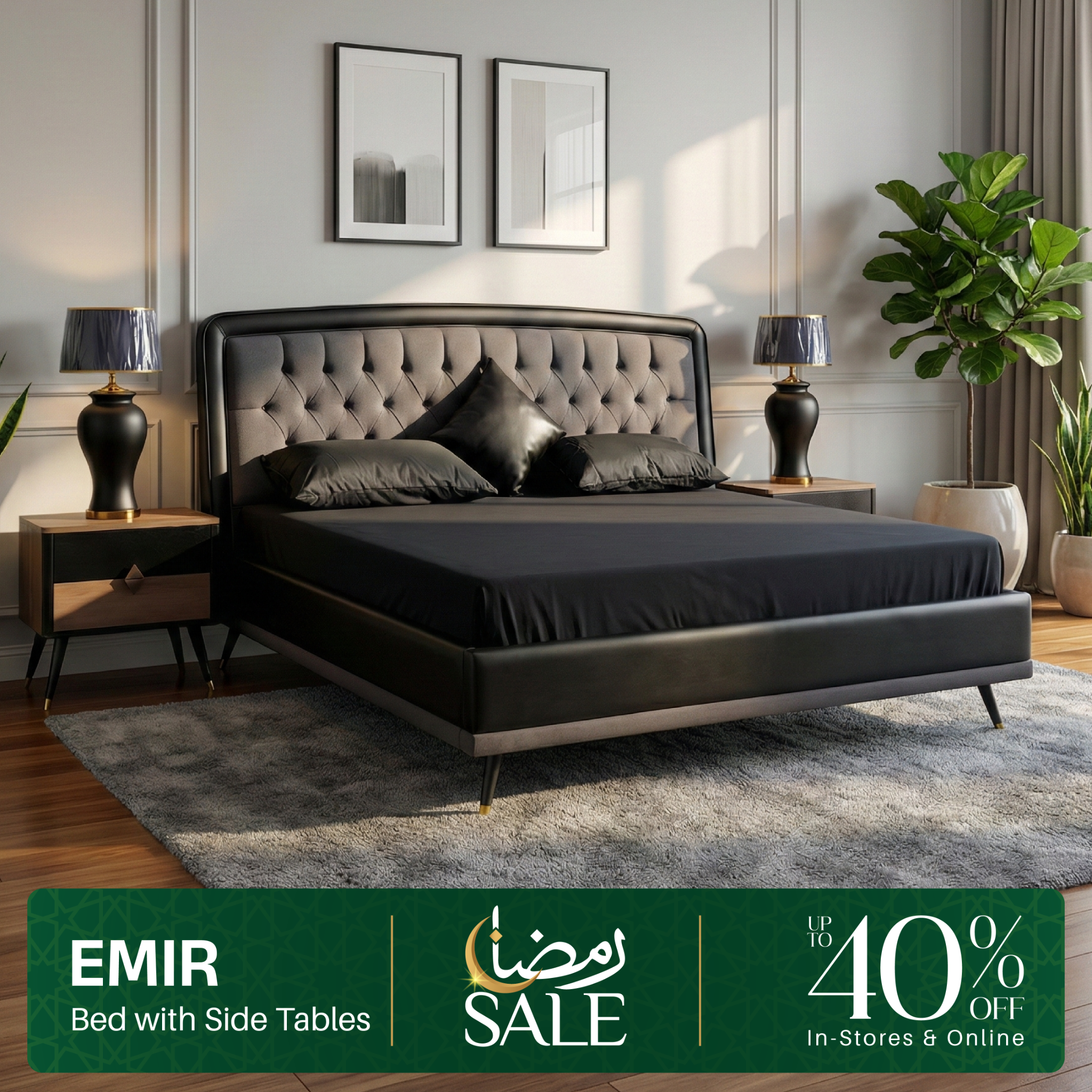 Poshish Facebook ad: Building your dream bedroom for your new house…