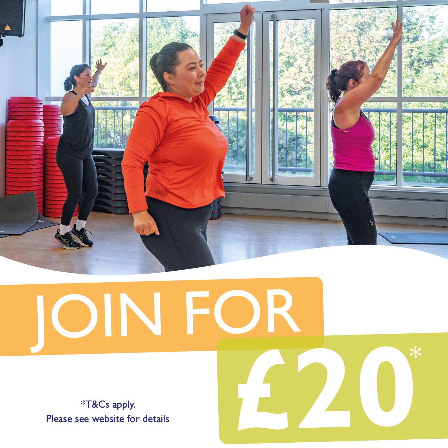 Freedom Leisure Facebook ad: Join for only £20 in April