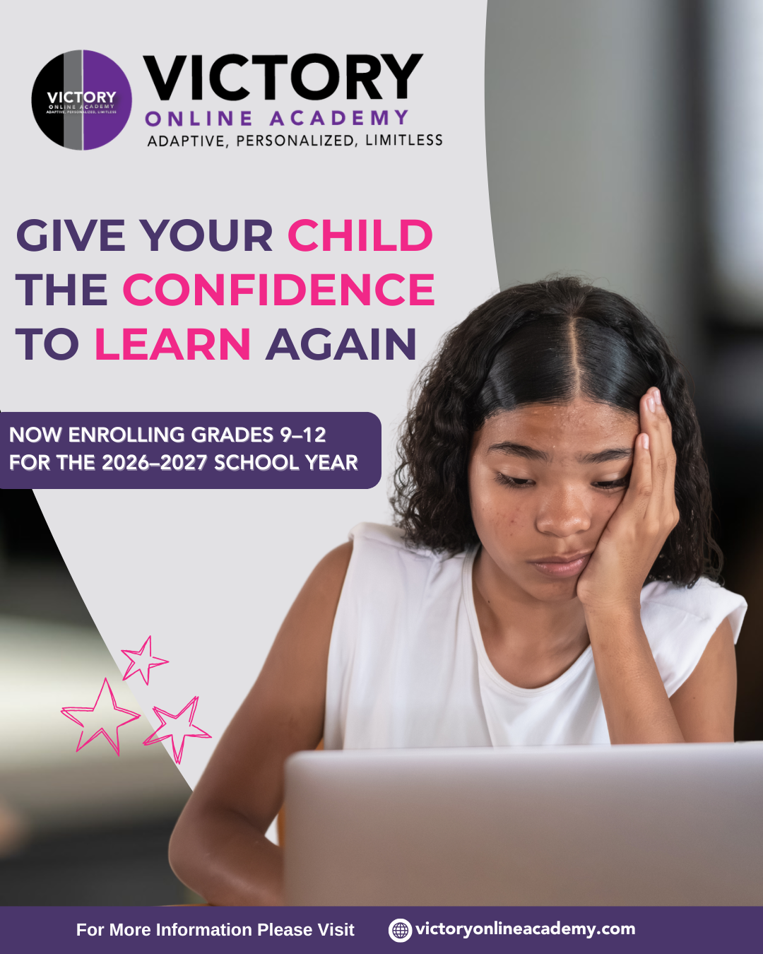 Victory Online Academy Facebook ad