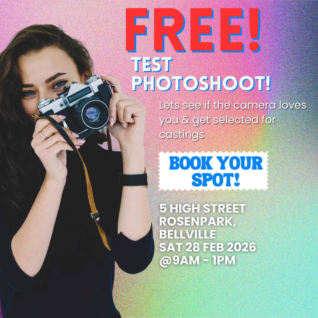 CCA Celebrities Facebook ad: Your First Model Shoot, FREE