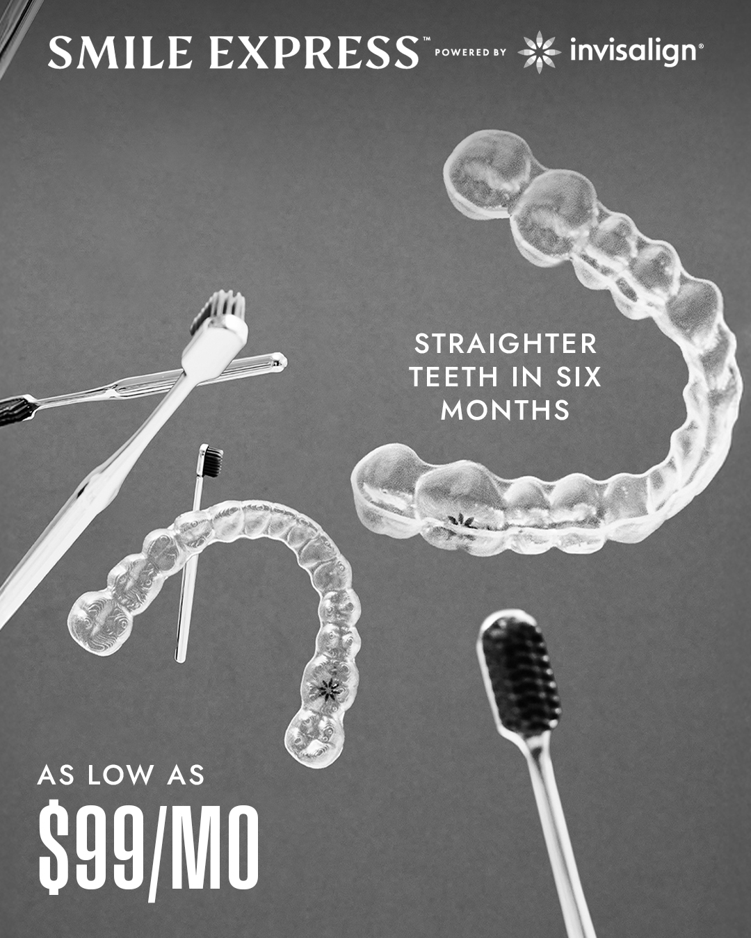 Smile Express Facebook ad: Your Best Smile, Fast