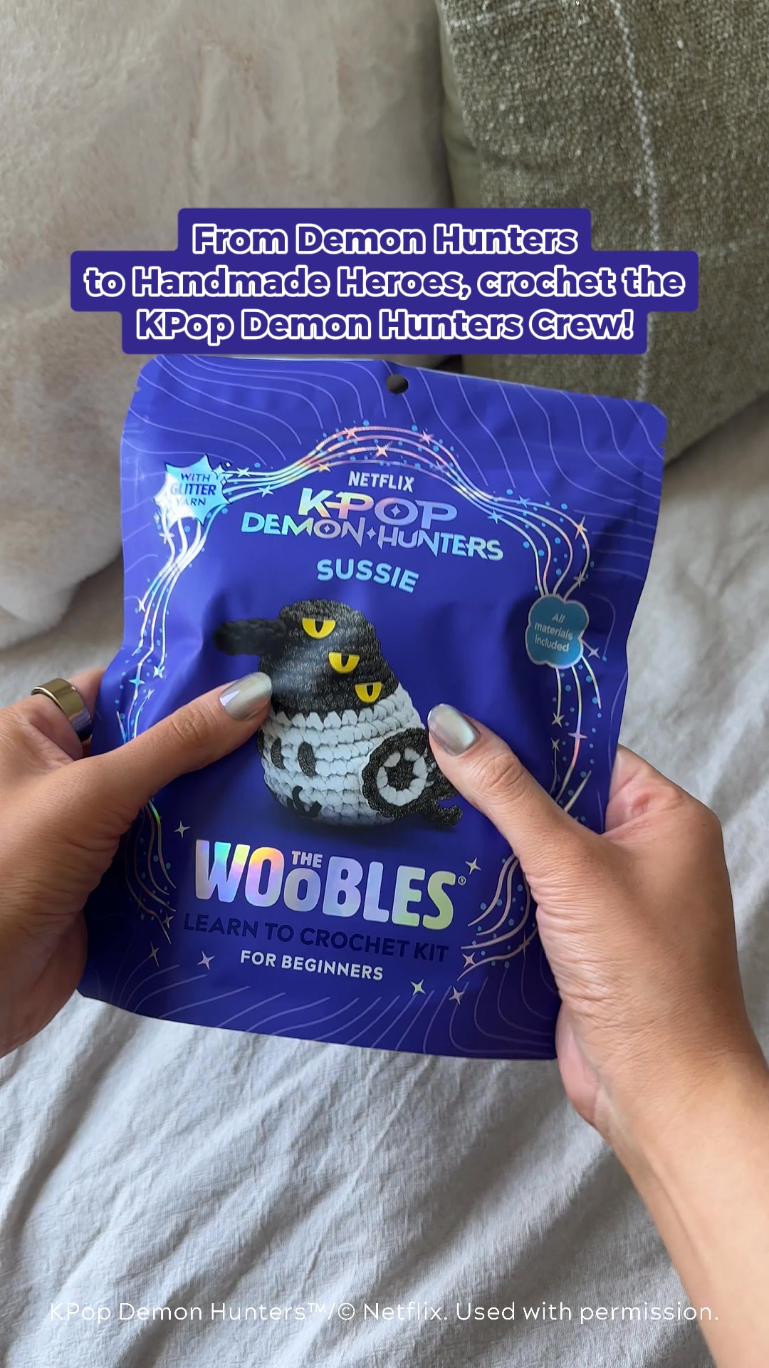 The Woobles Facebook ad: KPOP Demon Hunters x The Woobles