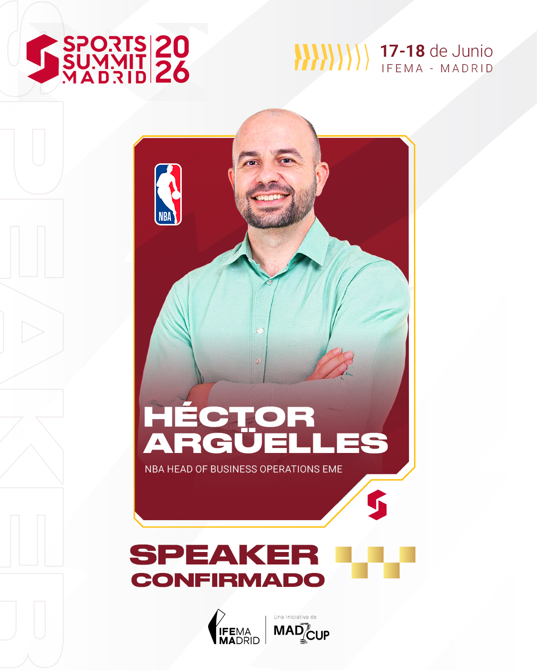 Sports Summit Madrid Facebook ad: ES ¡Héctor Argüelles estará presente como speaker en…
