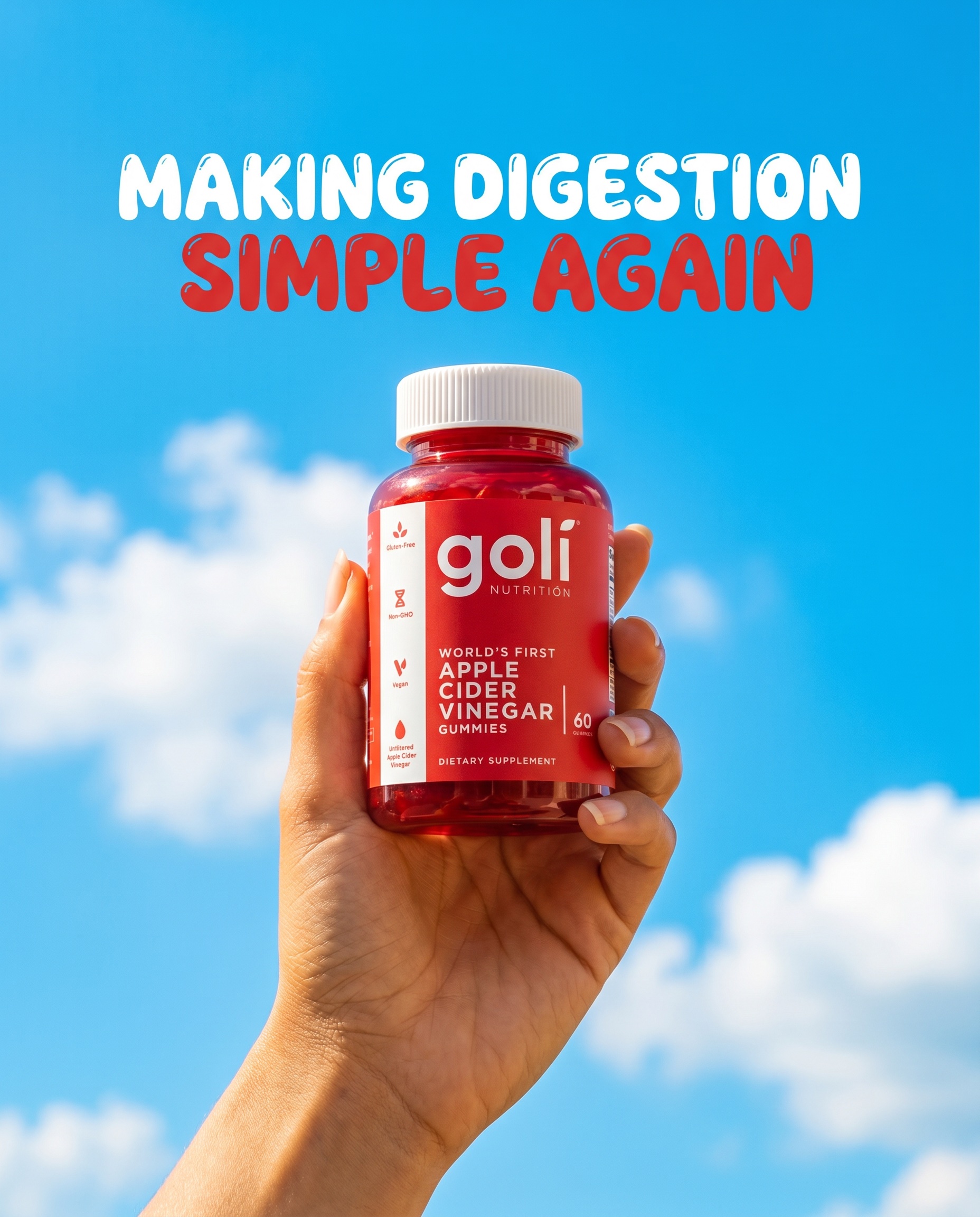 Goli Facebook ad: OVER 60% OFF + 100% FREE Shipping