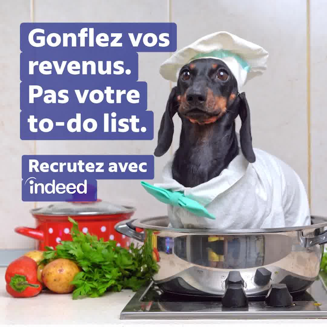 Indeed for Business Facebook ad: Besoin d'aide? Recrutez