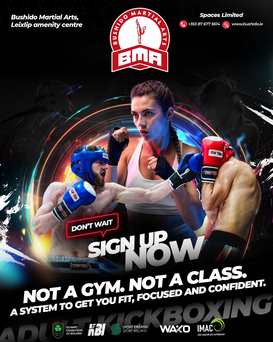 Bushido Martial Arts Facebook ad: Bushido Martial Arts Ireland | Kickboxing & Fitness Training