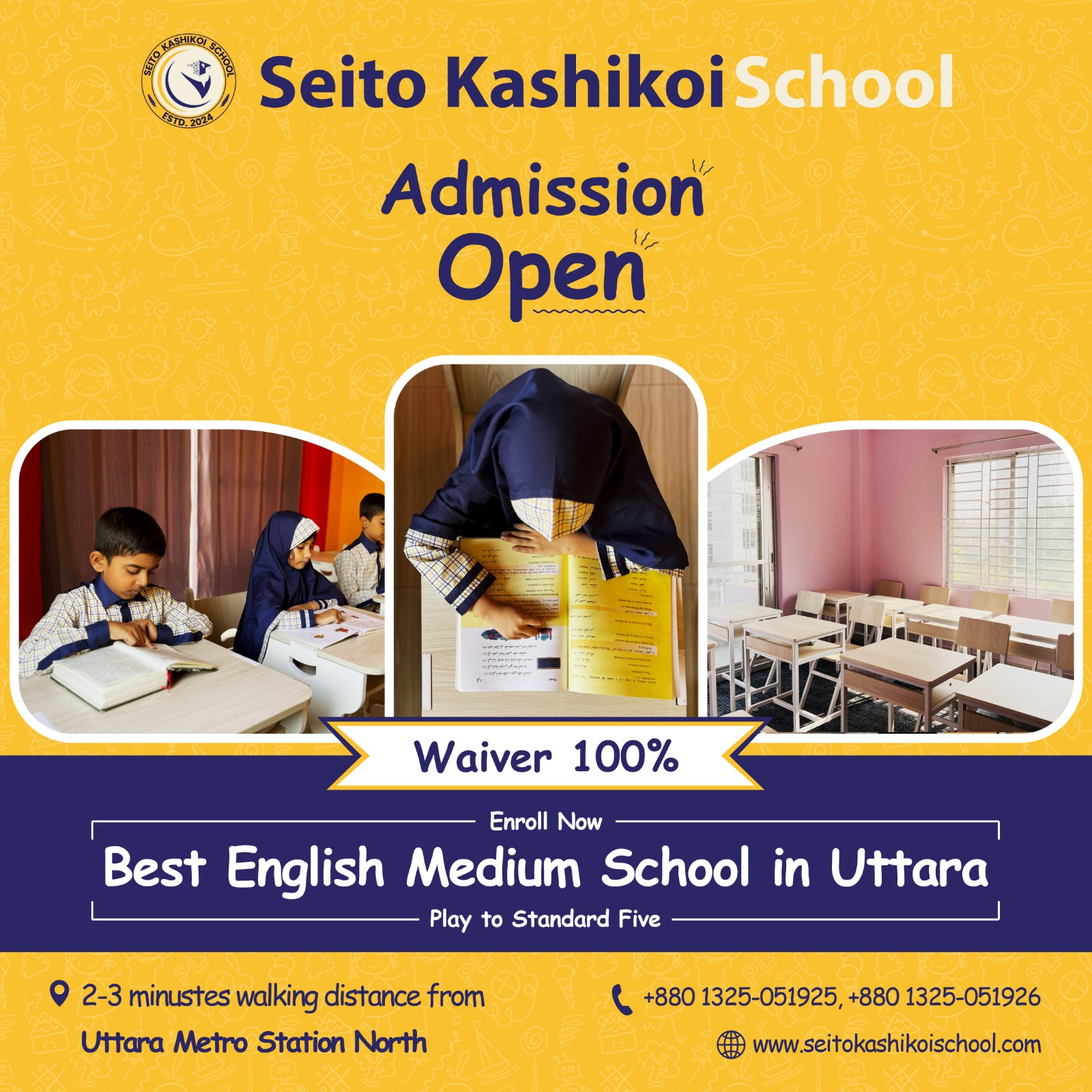 Seito Kashikoi School Facebook ad: Uttara-র Best School for PG-Std 5