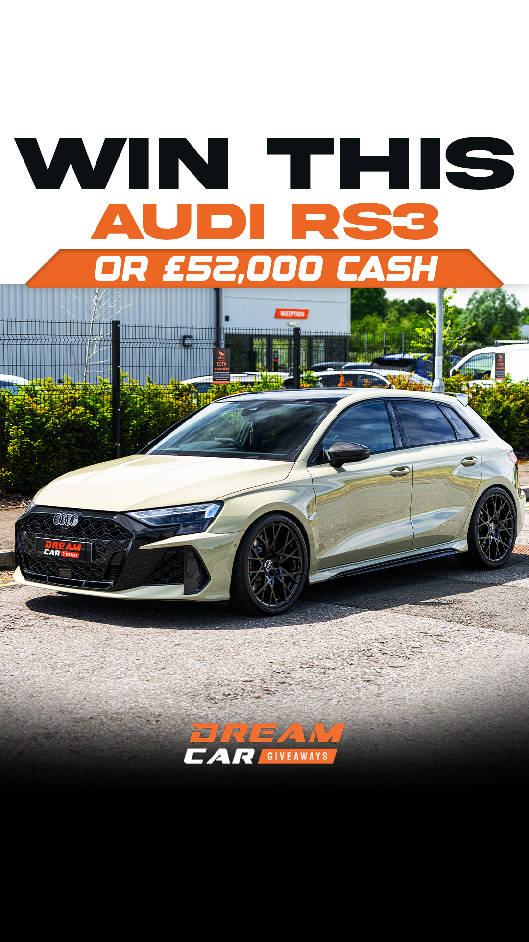 Dream Car Giveaways Facebook ad
