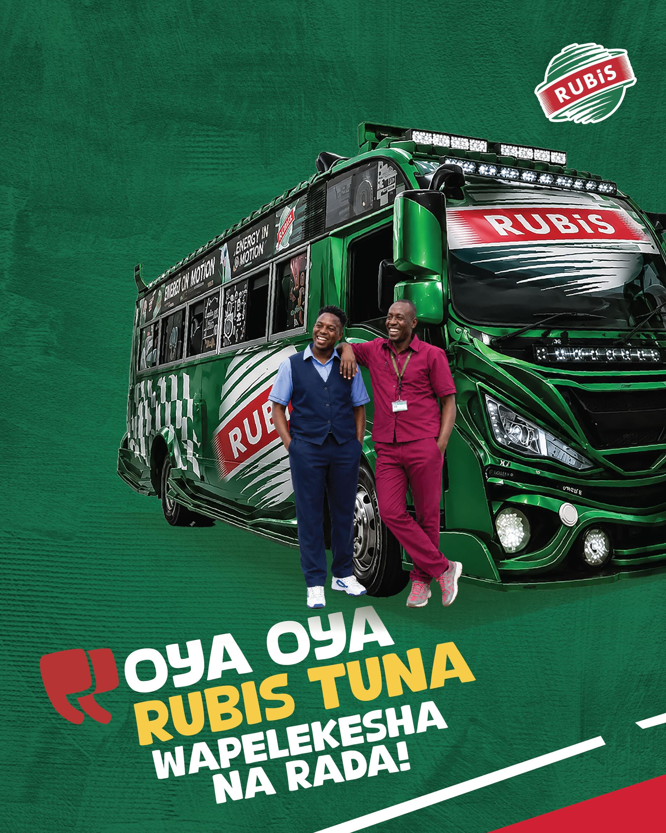RUBiS Energy Kenya Facebook ad: Keep the hustle moving, a quick stop pale…