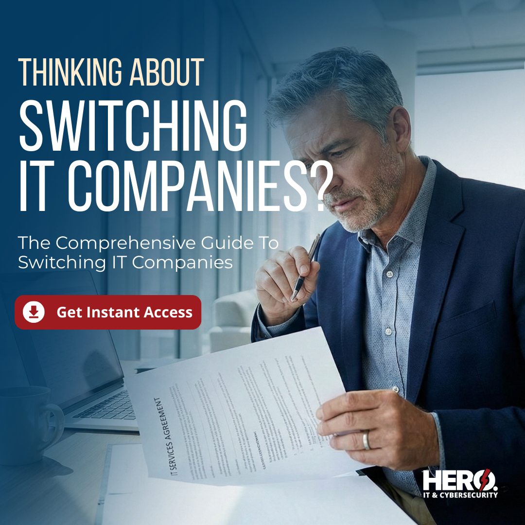 Hero Managed Services Facebook ad: Download The Guide