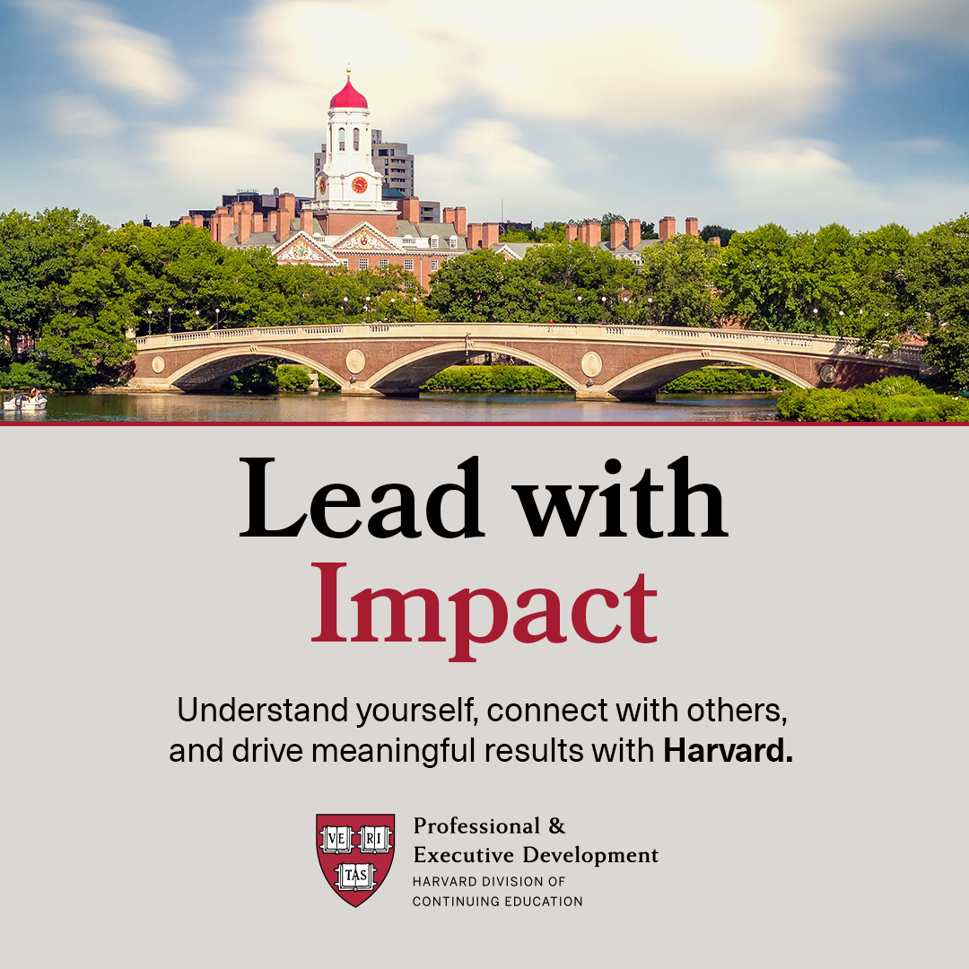 Professional & Executive Development - Harvard Division of Continuing Education Facebook ad: Effectively lead through complex challenges.