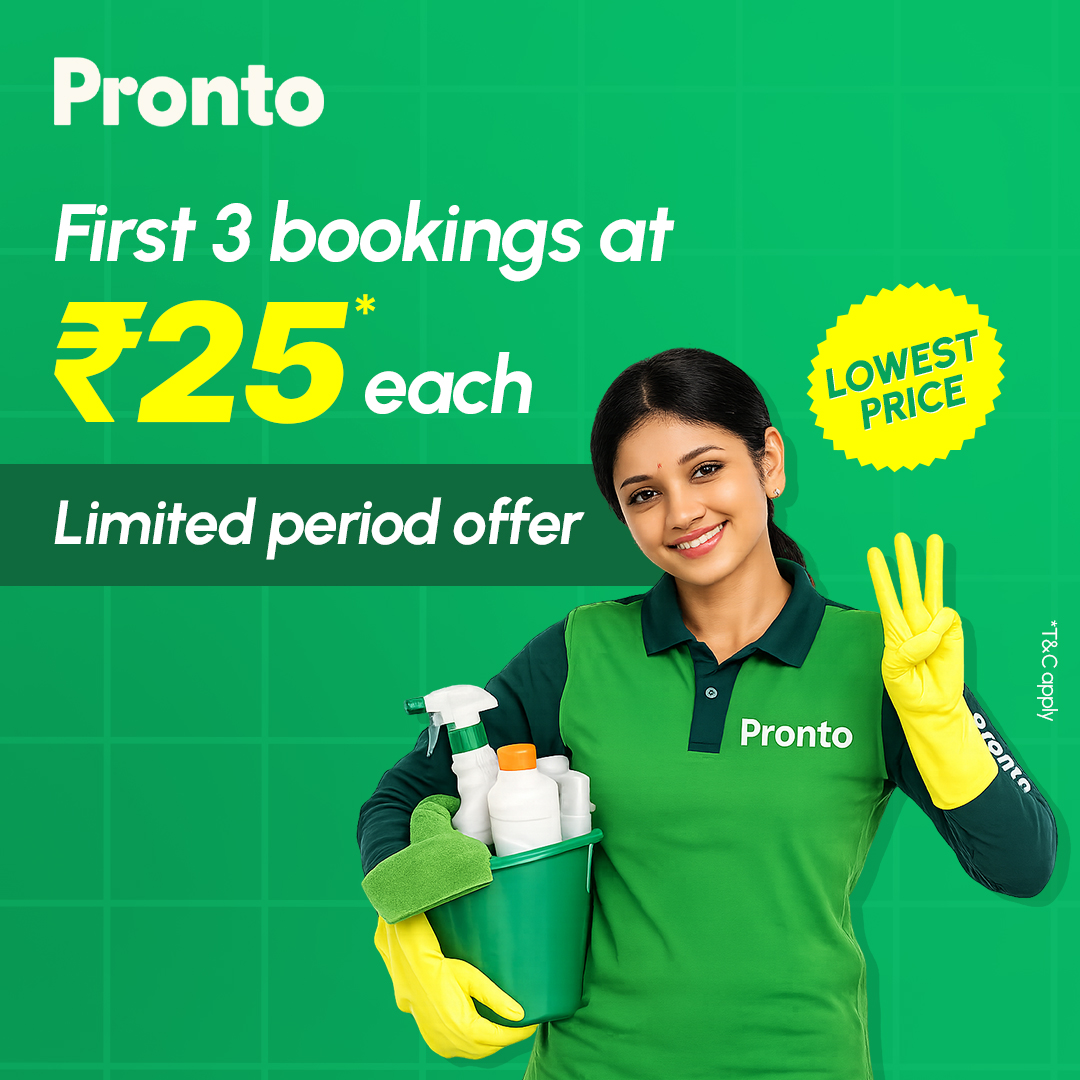 Pronto - India's 10 Minute Home Services App Facebook ad