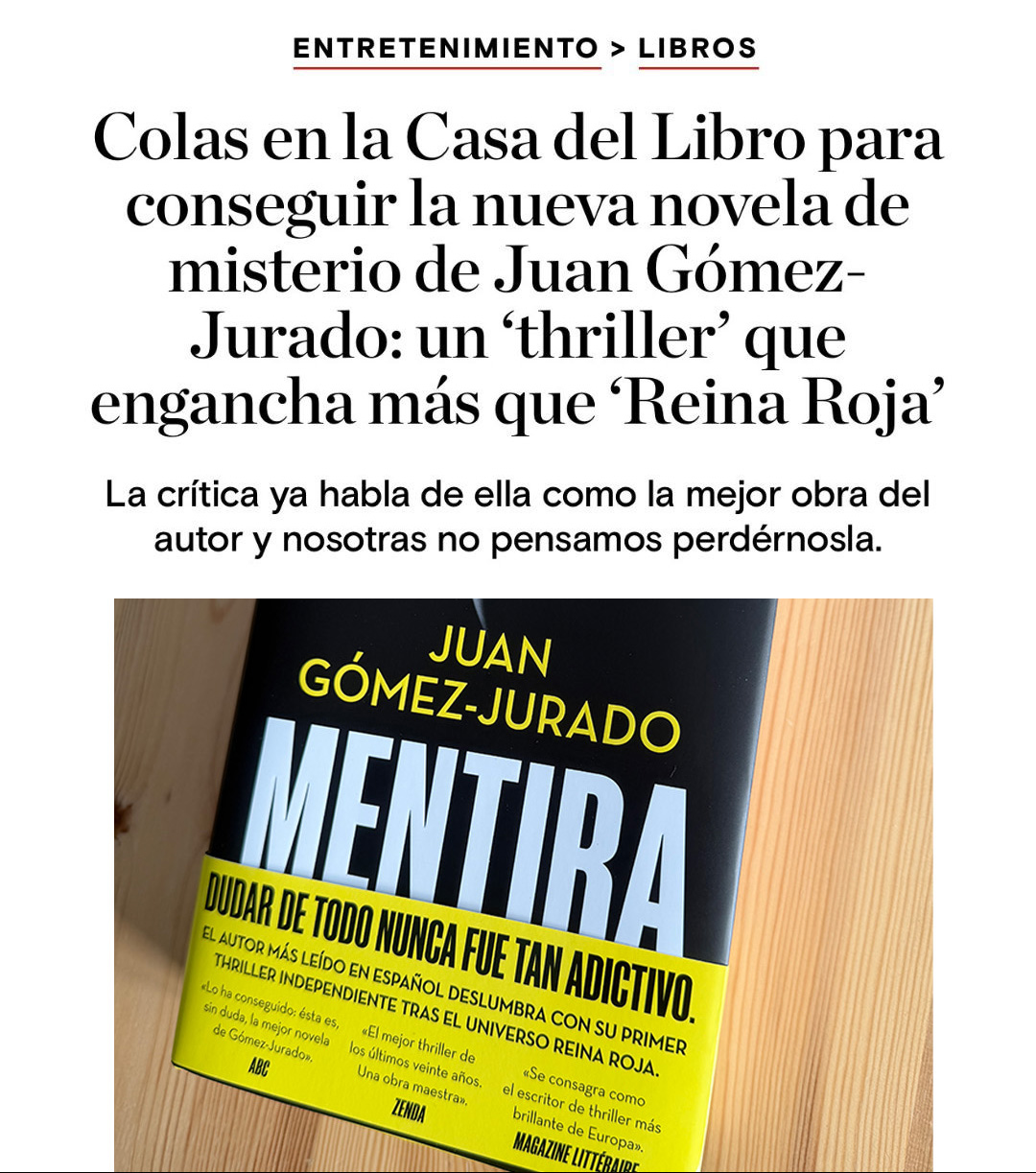 Juan Gómez-Jurado Facebook ad