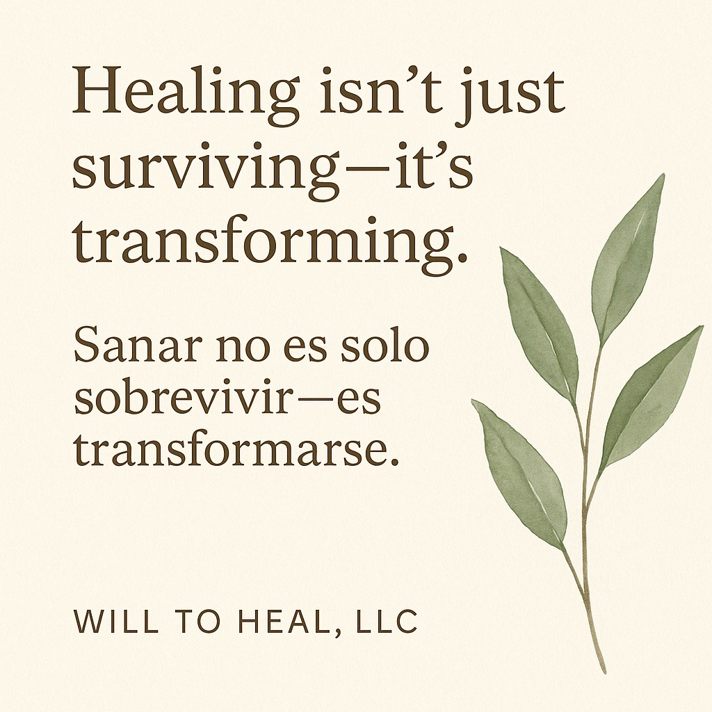 Will to Heal LLC Facebook ad: Beyond Bouncing Back: The Psychology of Resilience