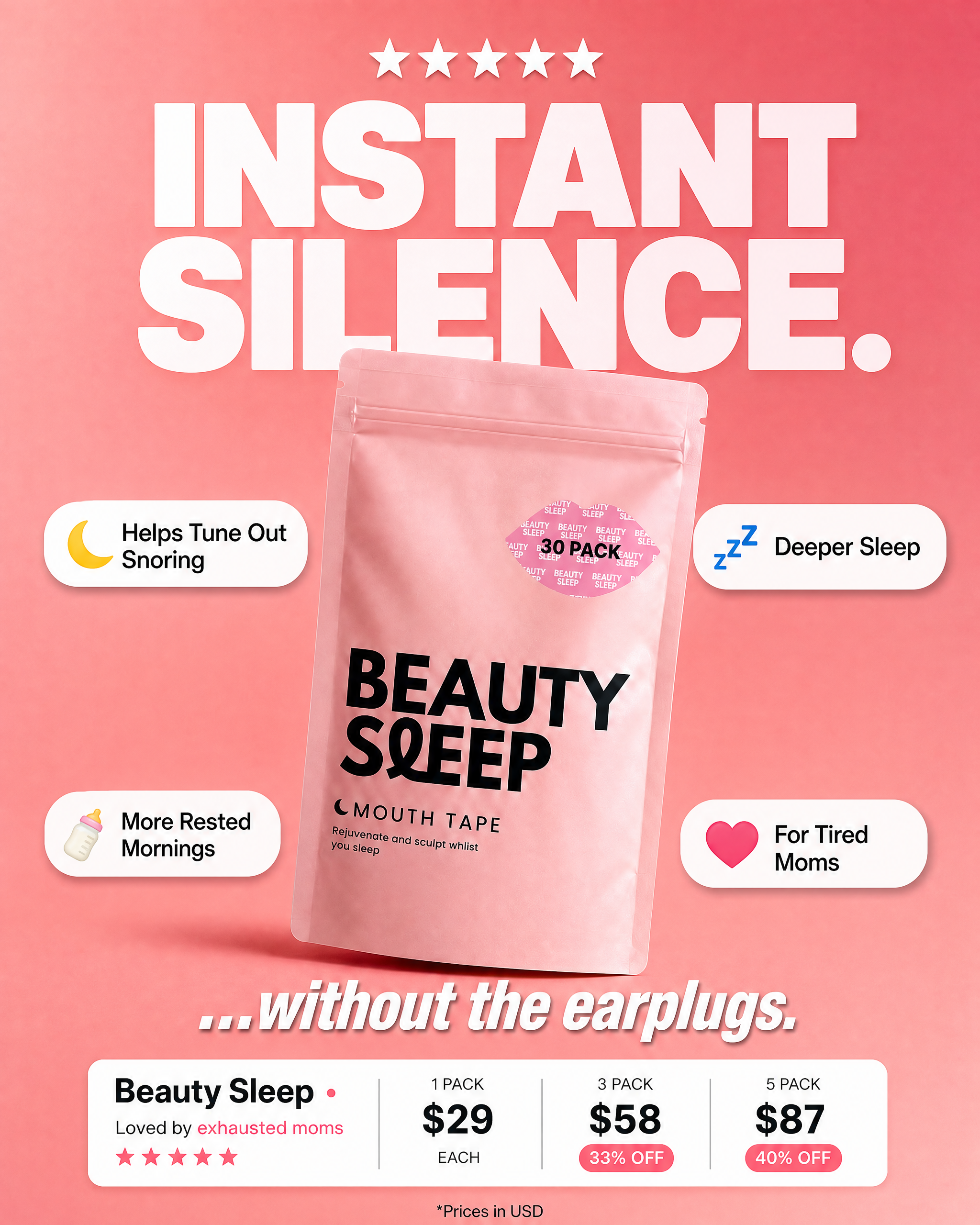 Beauty Sleep Facebook ad