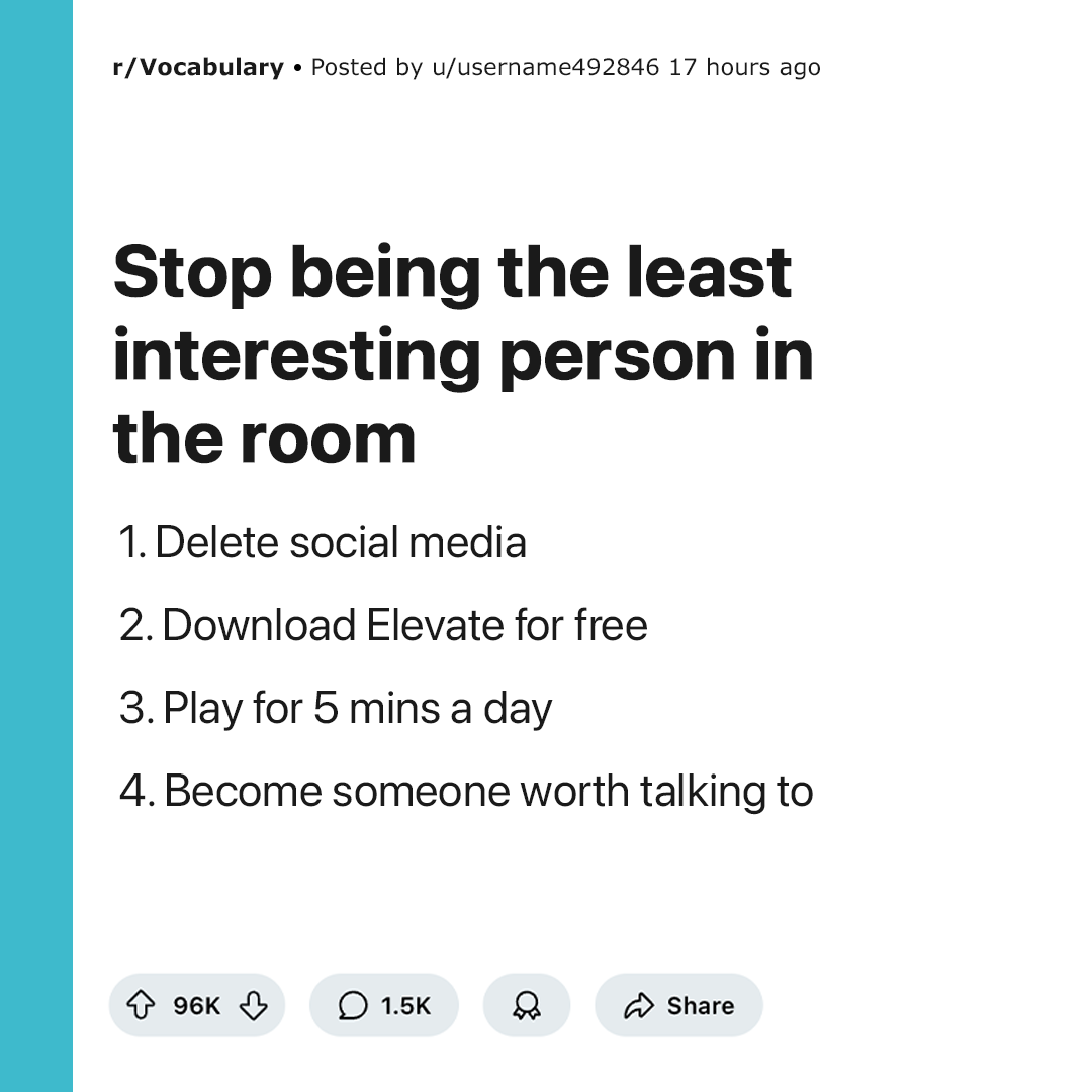 Elevate - Brain Training Facebook ad