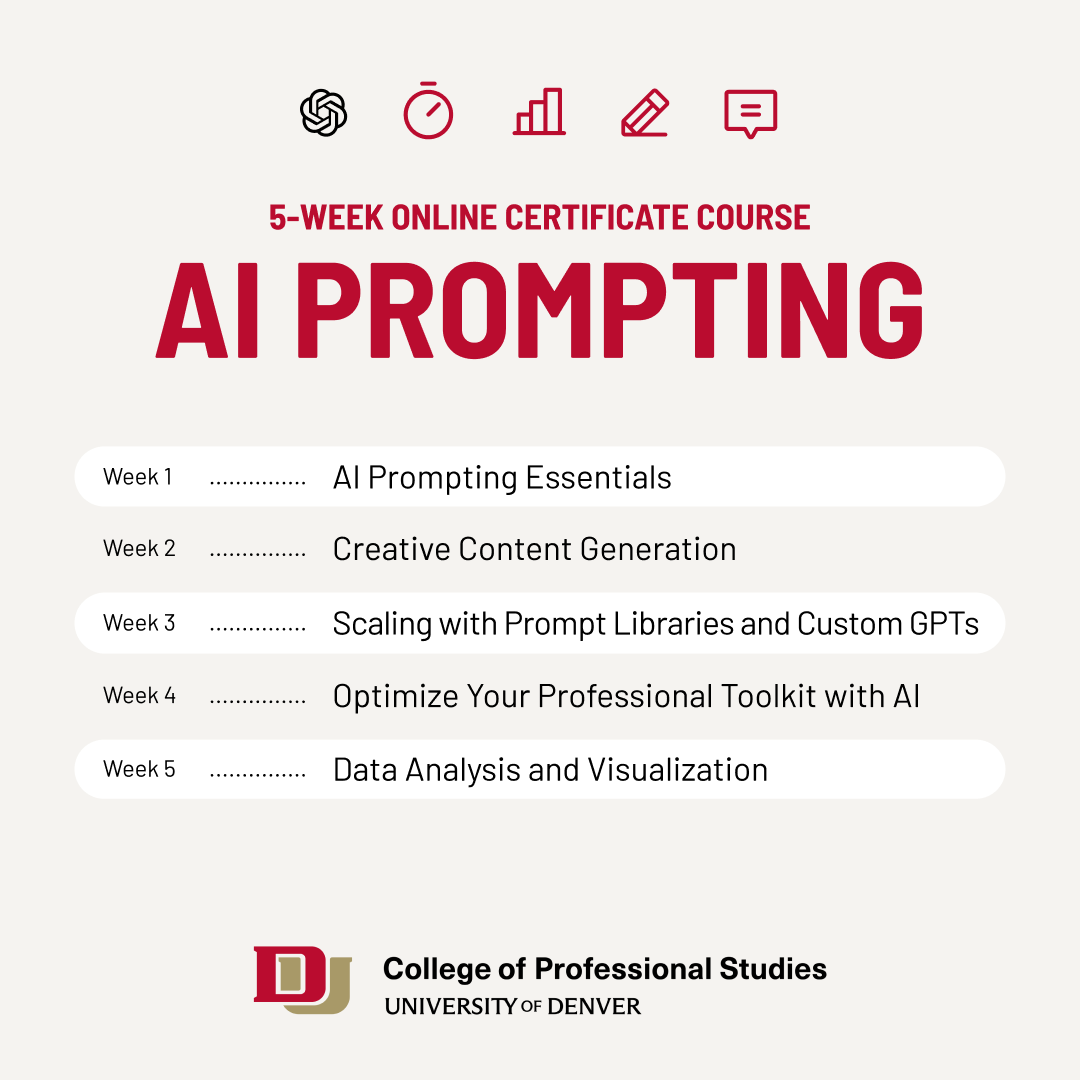 Professional and Workforce Development at the University of Denver Facebook ad
