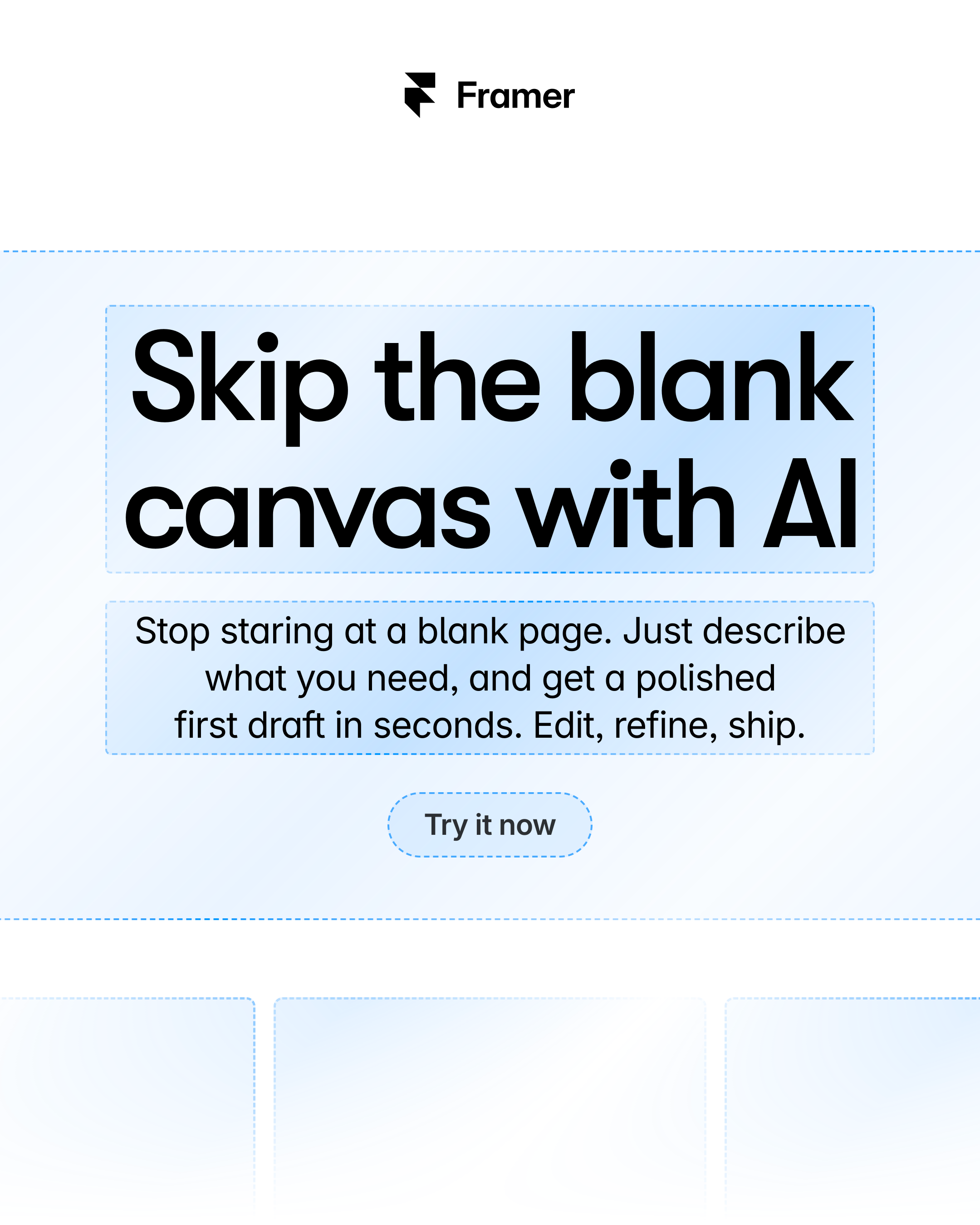 Framer Facebook ad