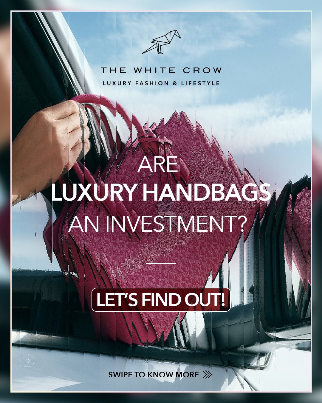 The White Crow Store Facebook ad: If you’ve ever thought about buying a bag…