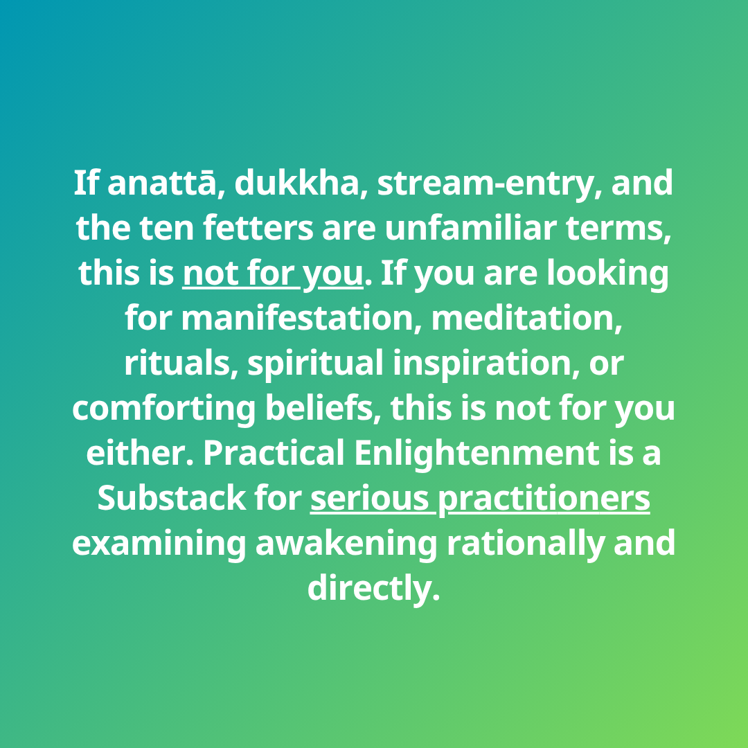 Practical Enlightenment Facebook ad: Enlightenment Newsletter