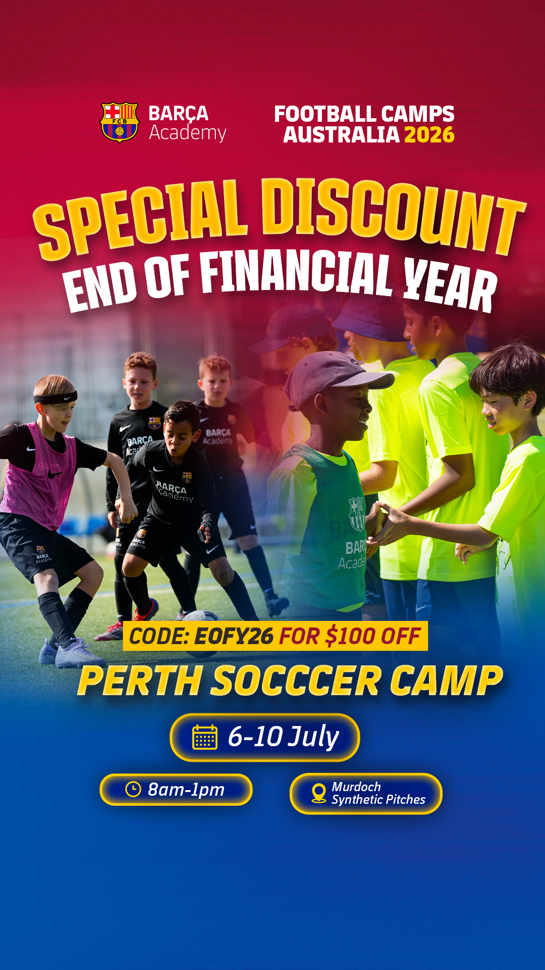 Barça Academy Australia & New Zealand Facebook ad