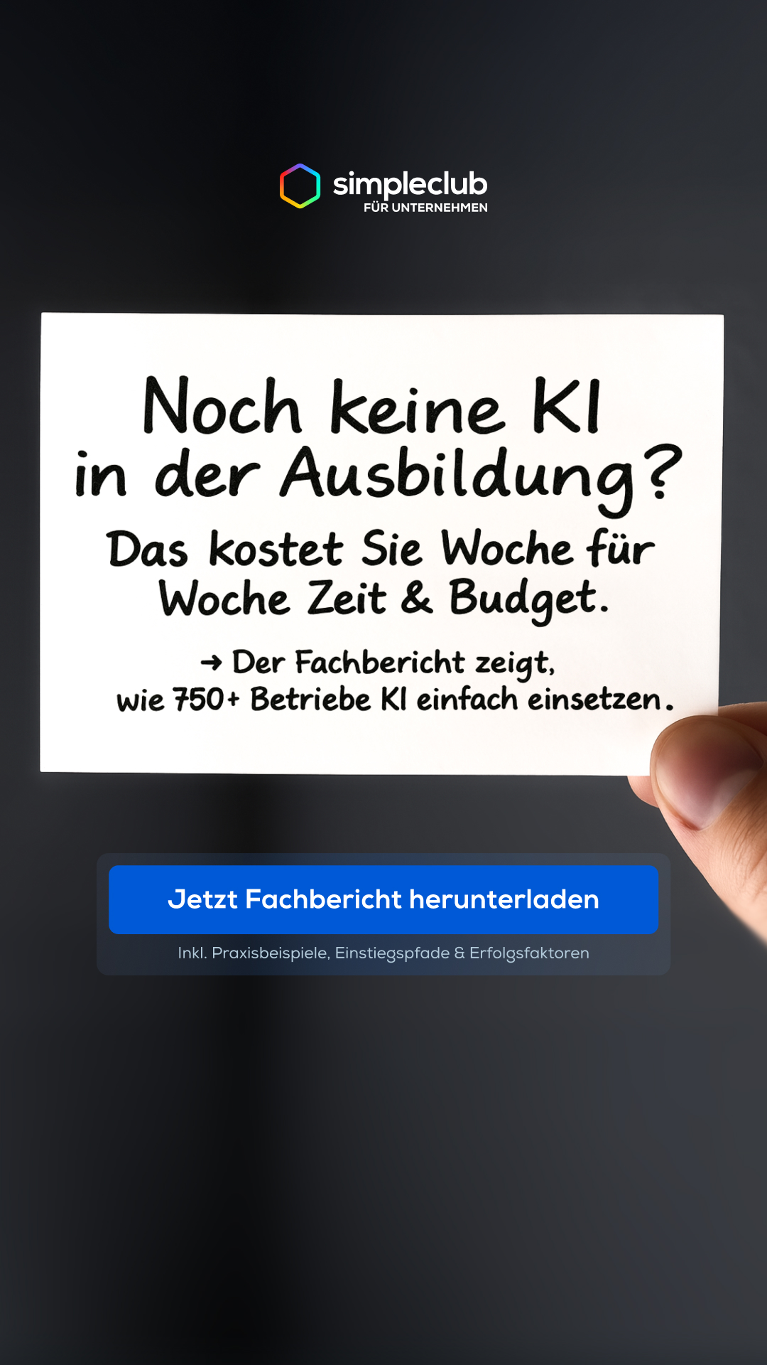 simpleclub Facebook ad