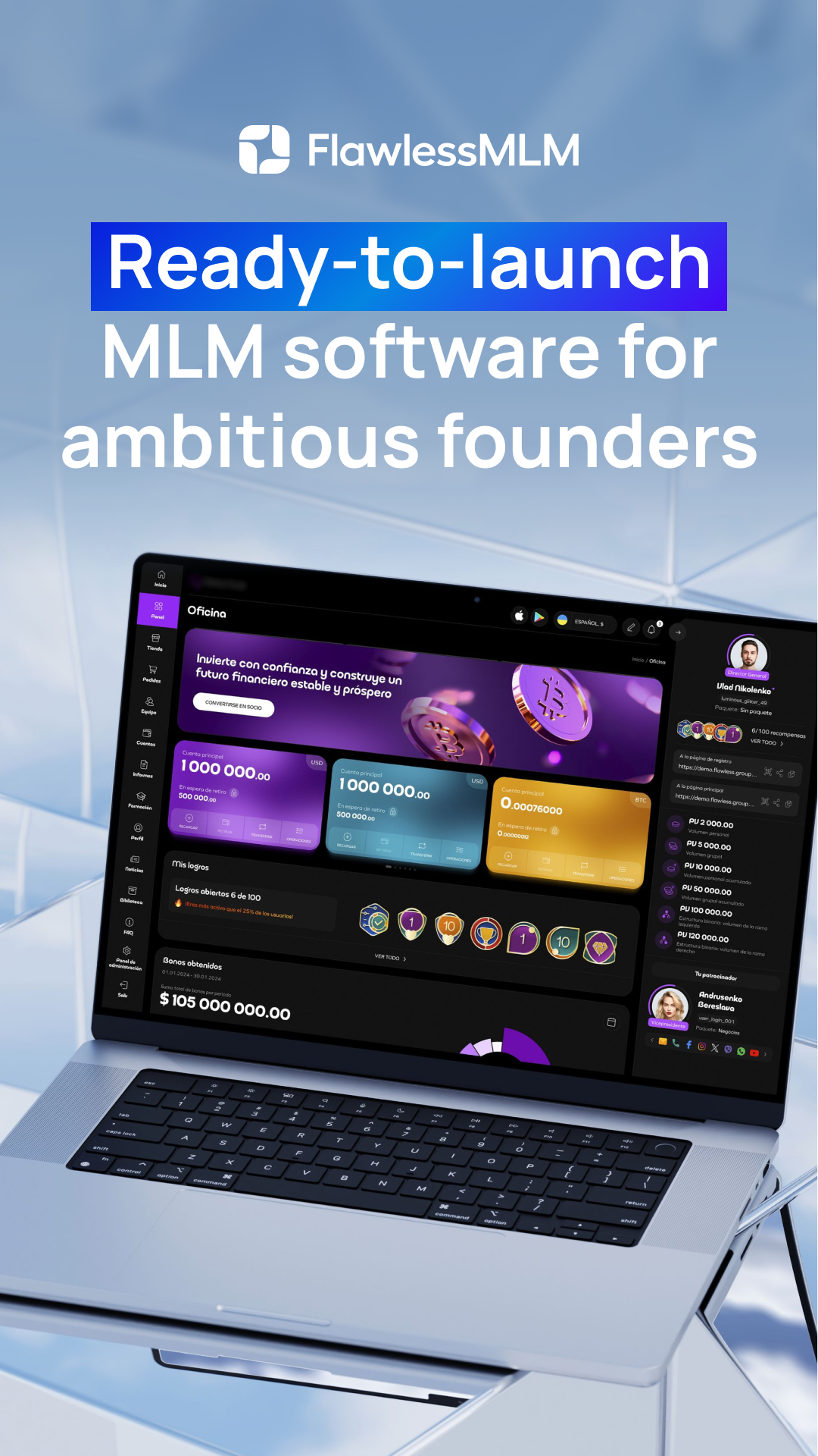FlawlessMLM Global Facebook ad from Jun 19, 2026