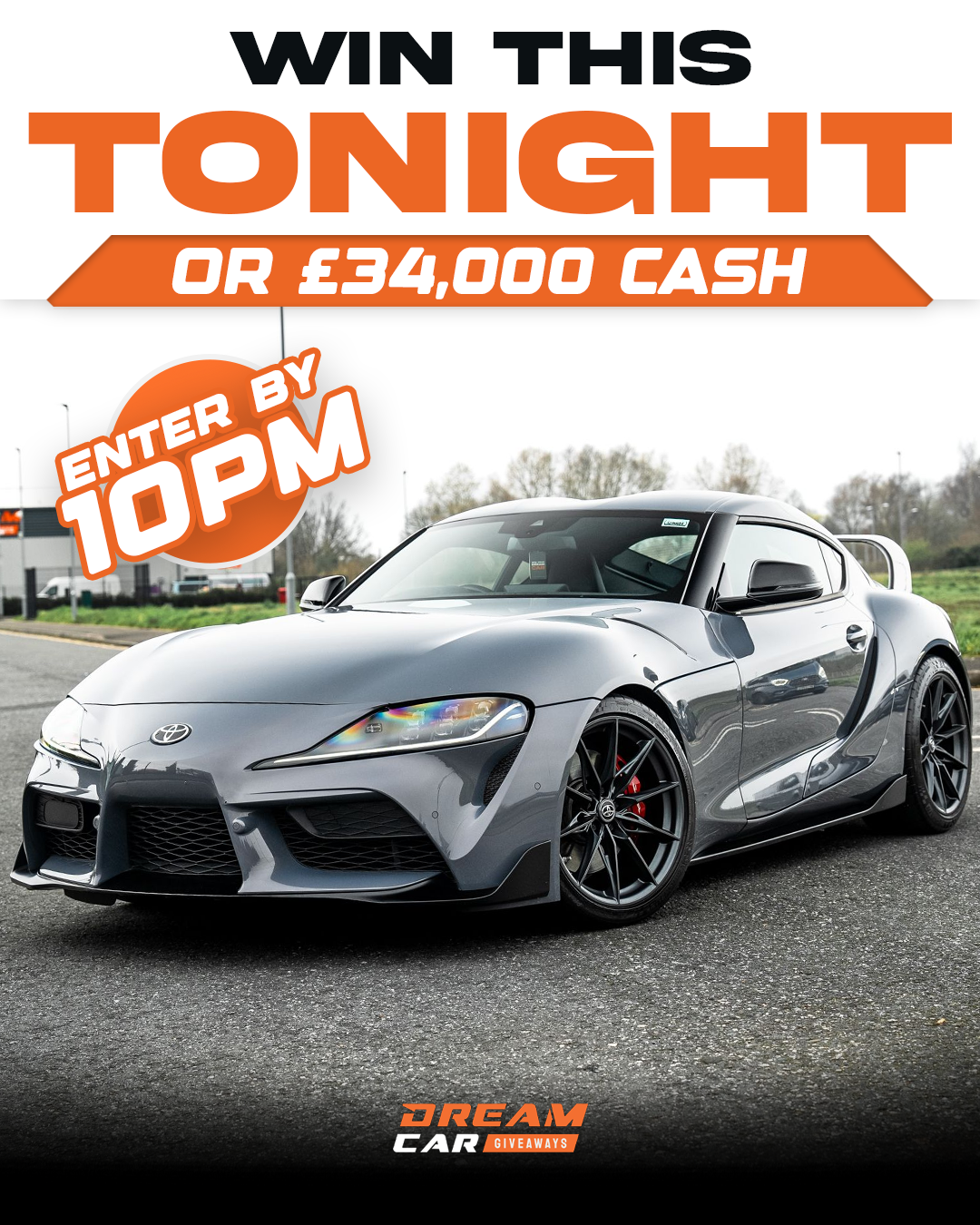 Dream Car Giveaways Facebook ad