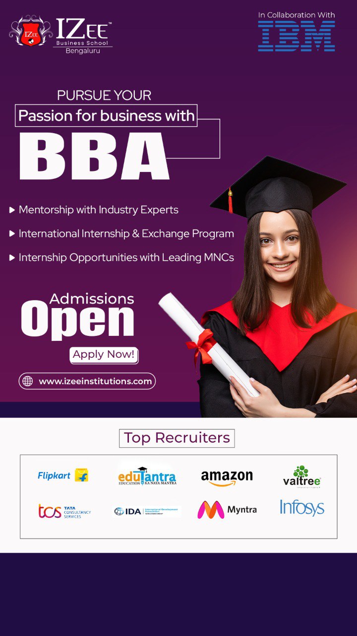 IZee Business School Facebook ad from Mar 5, 2026