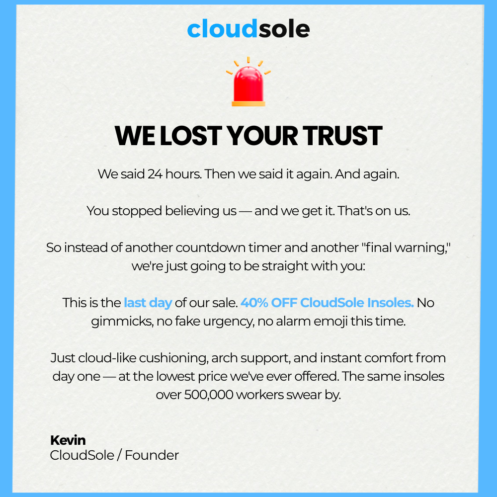 CloudSole Facebook ad