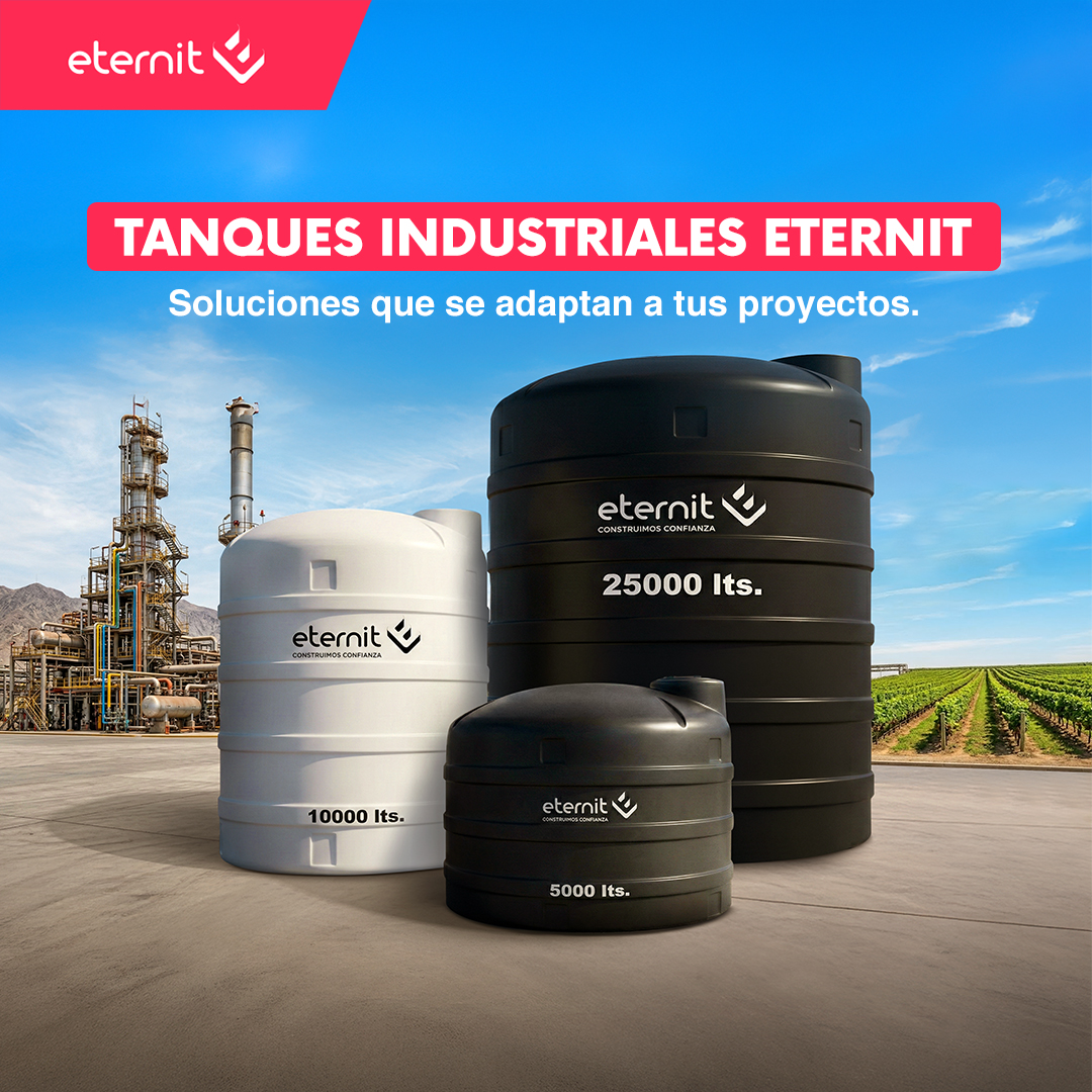 Eternit Perú Facebook ad: Nuestros tanques industriales están diseñados para…