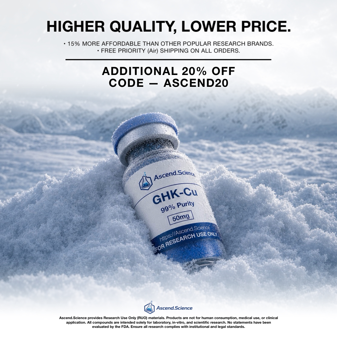 Ascend Science Facebook ad: The Standard Others Should Follow