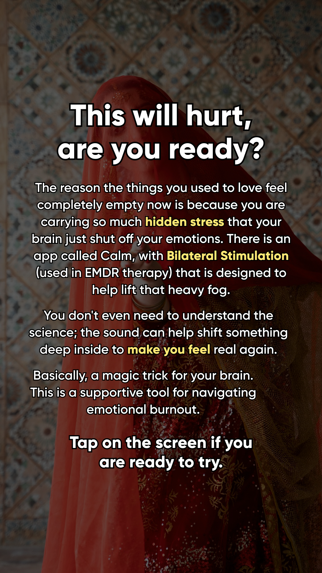 Calm Facebook ad
