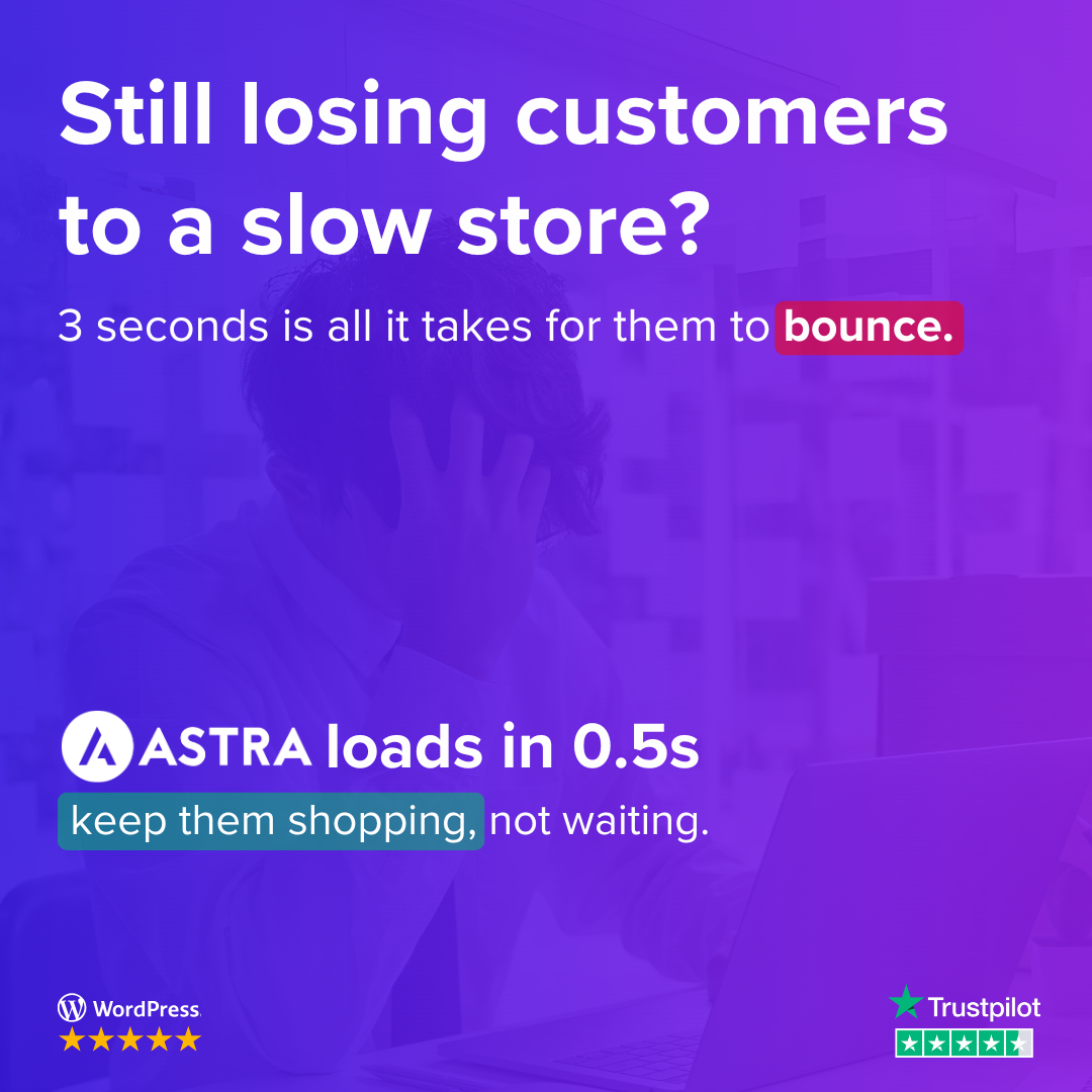 Astra WordPress Theme Facebook ad