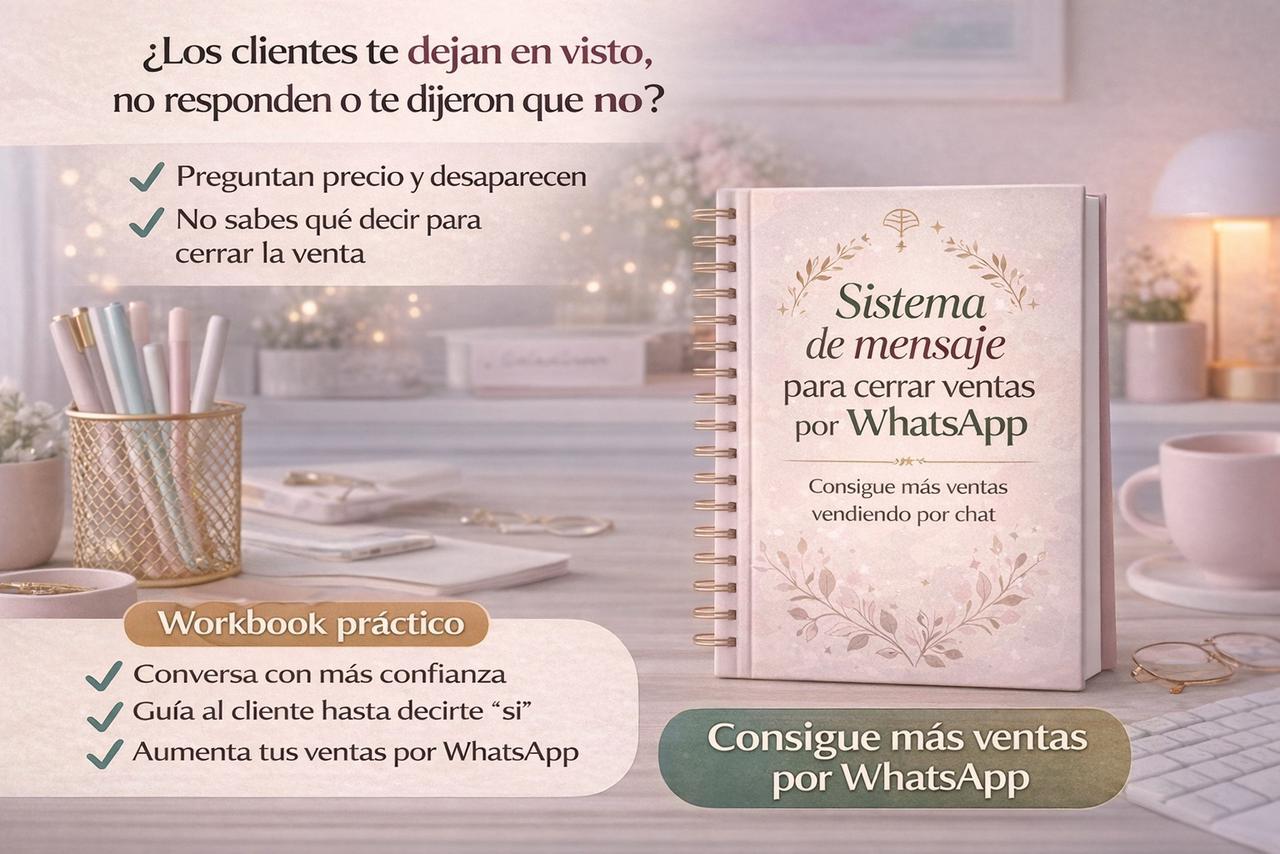 Aprendiendo a cerrar ventas por WhatsApp Facebook ad: Chatea con nosotros