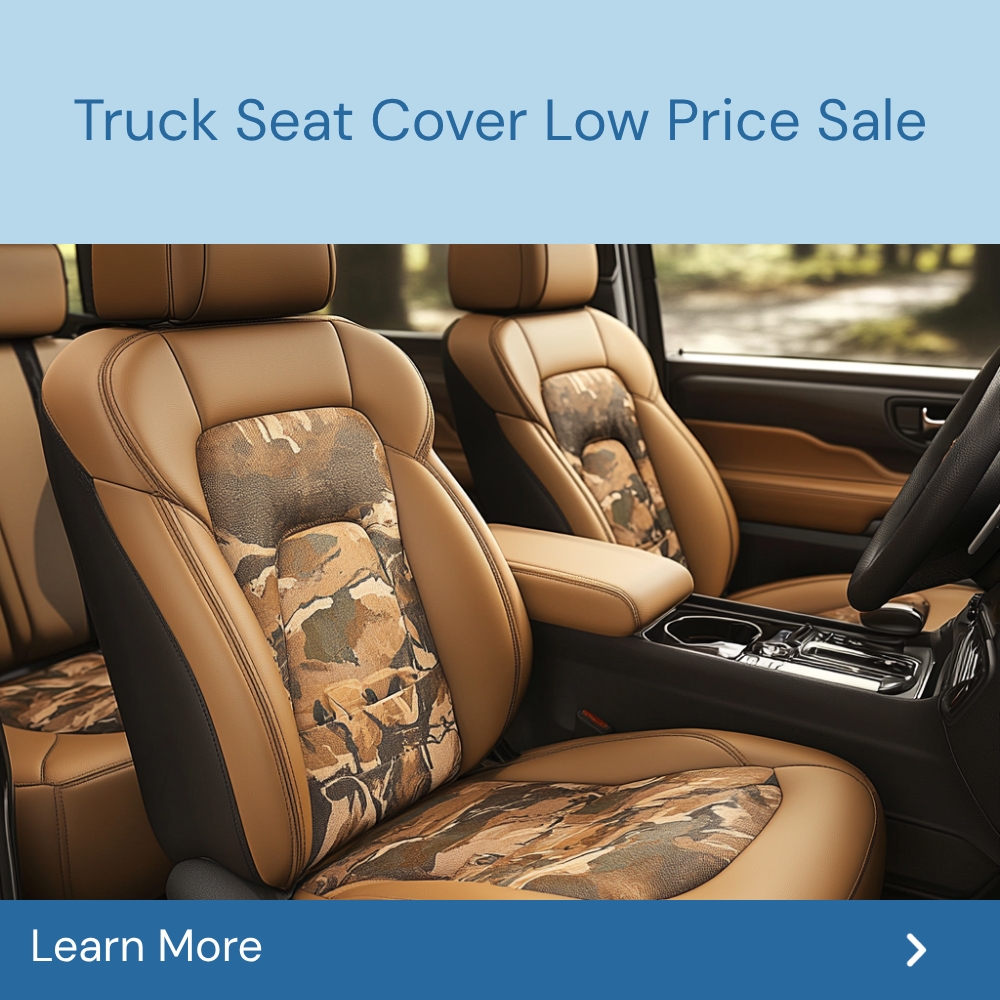 TrendingResults Visionary Facebook ad: Truck Seat Cover Low Price Sale.