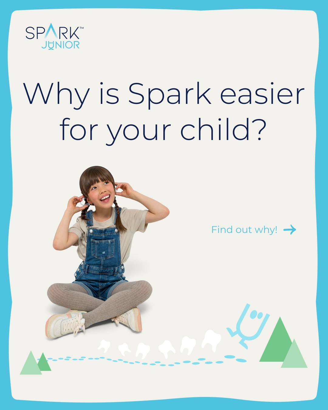 Spark Aligners Europe Facebook ad: Spark Junior works with your kid's life, not…