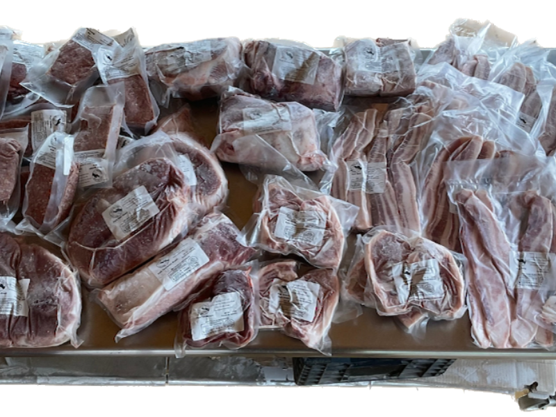 Little Way Farm Facebook ad: Old-Fashioned Pork Raised Right