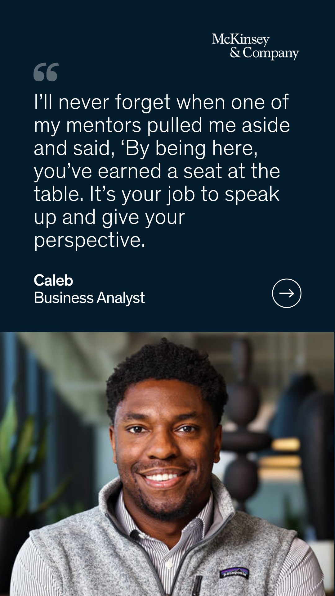 Real life at McKinsey Facebook ad from Jul 1, 2026